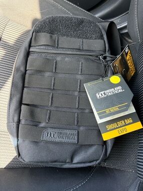 Highland Tactical Black Shoulder Bag - EXPO